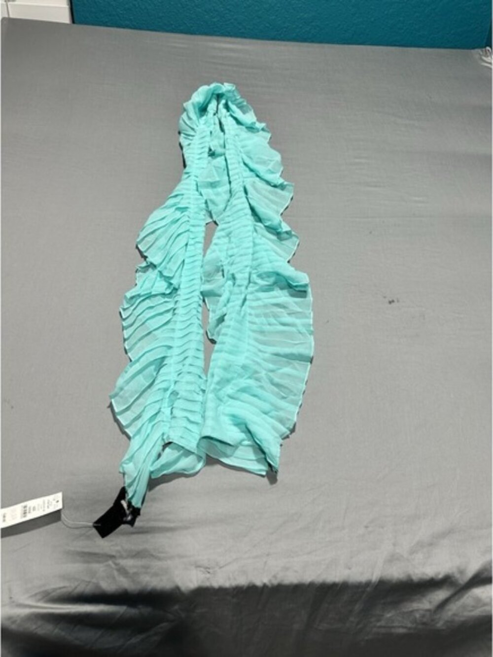 NWT WHBM Aqua Pleated Scarf/Wrap White House Black Market